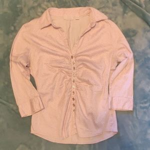 NEW YORK & CO. Stretch. 3/4 length button down.